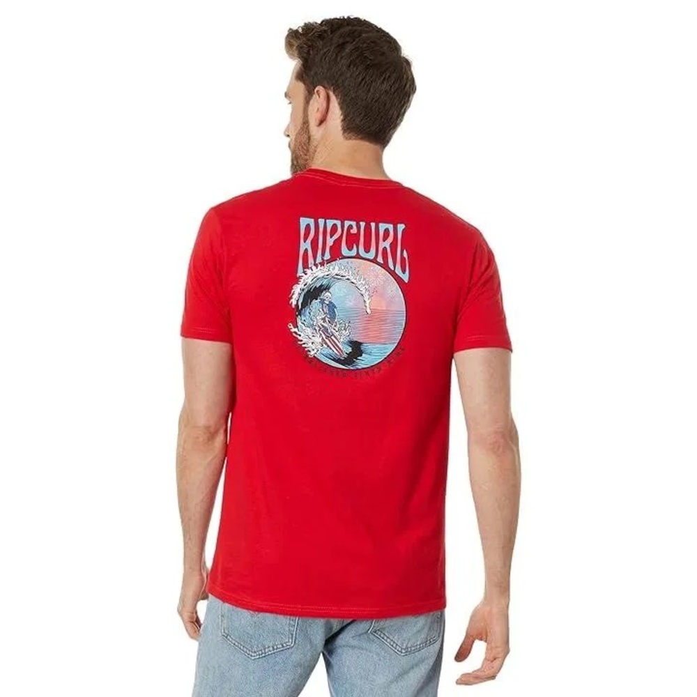 RIP CURL men’s Americana Shred Short Sleeve Tee